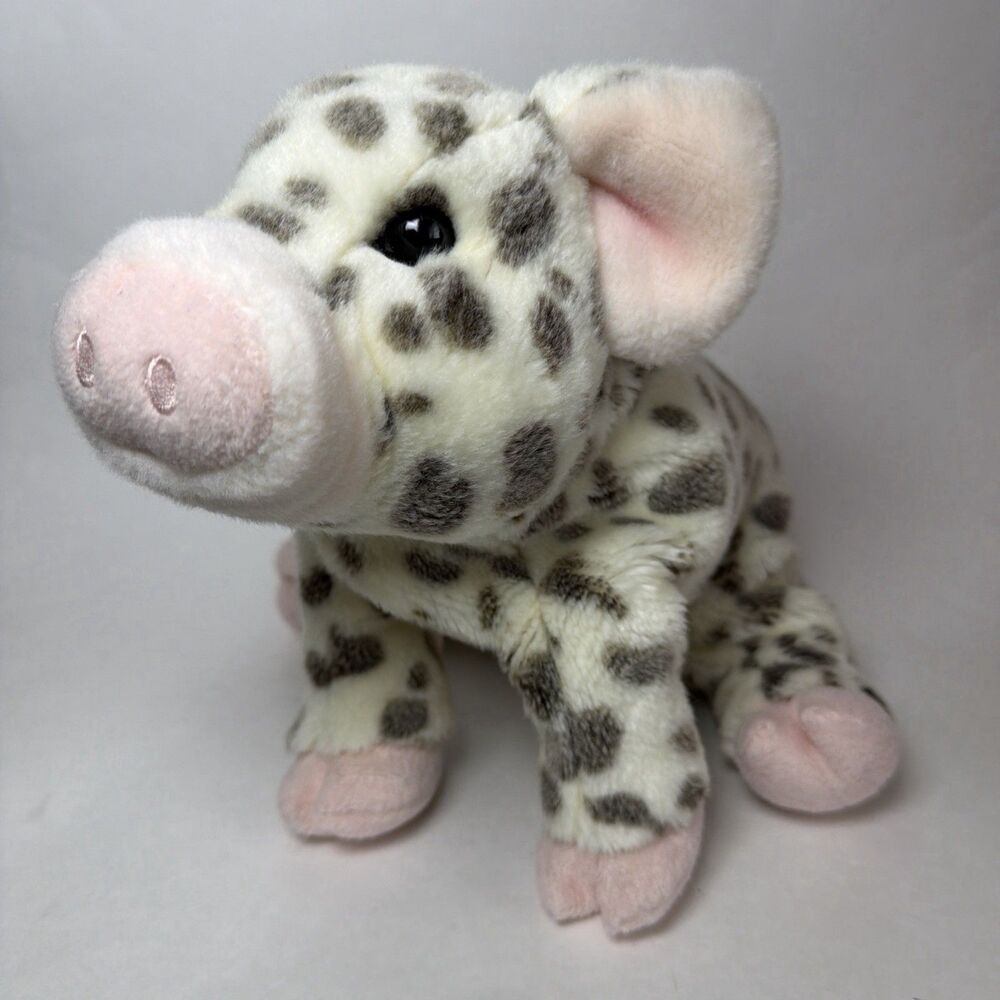 Douglas Cuddle Toys Spotted Pig 9" Bean Bag Tush Stuffed Plush Animal Toy #1826